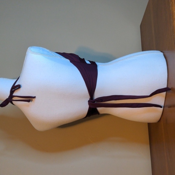 KONA SOL Faux Wrap Halter Bikini with Poppin Cherry String Bikini Bottom Size L - Picture 5 of 13